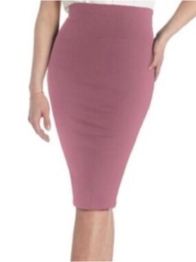 Hybrid & company Rose Mauve High-Waist Pencil Skirt